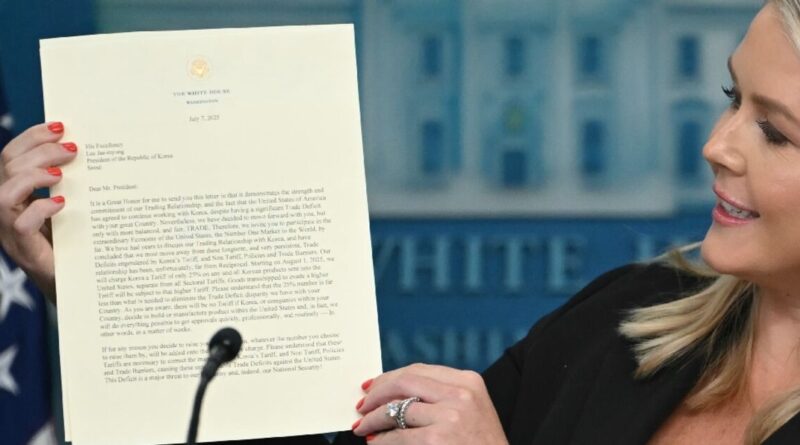 Trump unveils first wave of steeper US tariffs in push for deals