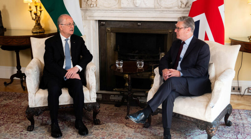 UK backs future Palestinian statehood but says ceasefire the top priority
