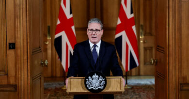 UK rejects criticism that move to recognise Palestinian state rewards Hamas