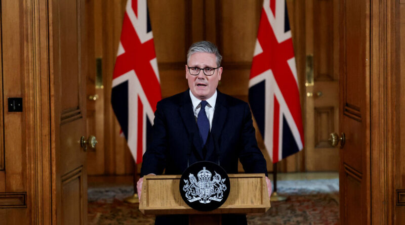 UK rejects criticism that move to recognise Palestinian state rewards Hamas