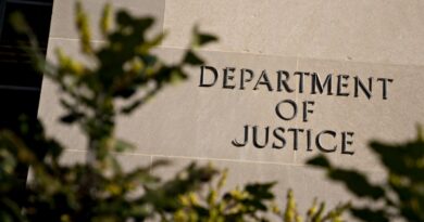 The U.S. Department of Justice (DOJ) headquarters stands in Washington, D.C