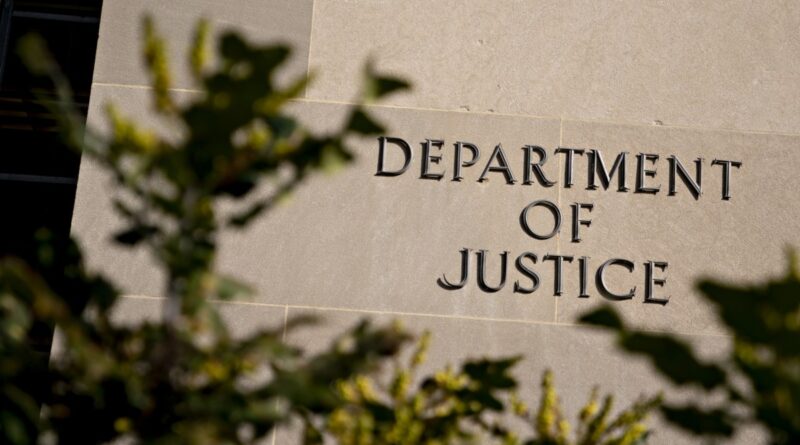 The U.S. Department of Justice (DOJ) headquarters stands in Washington, D.C