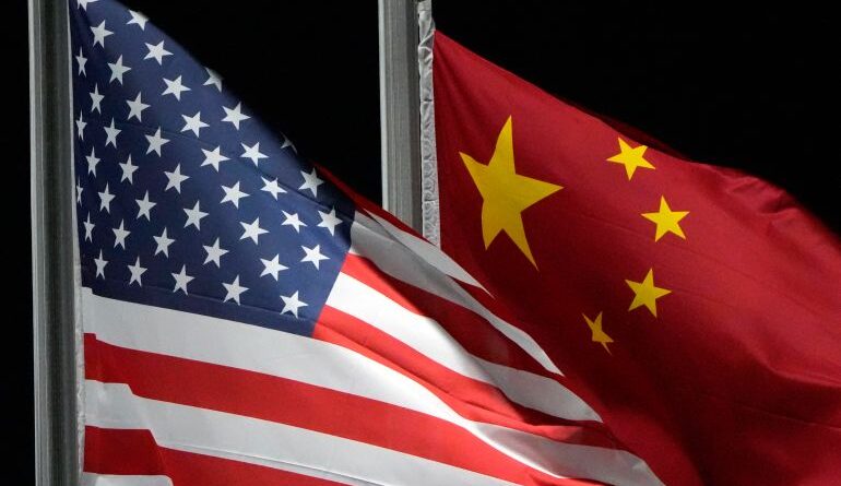 US-China flags