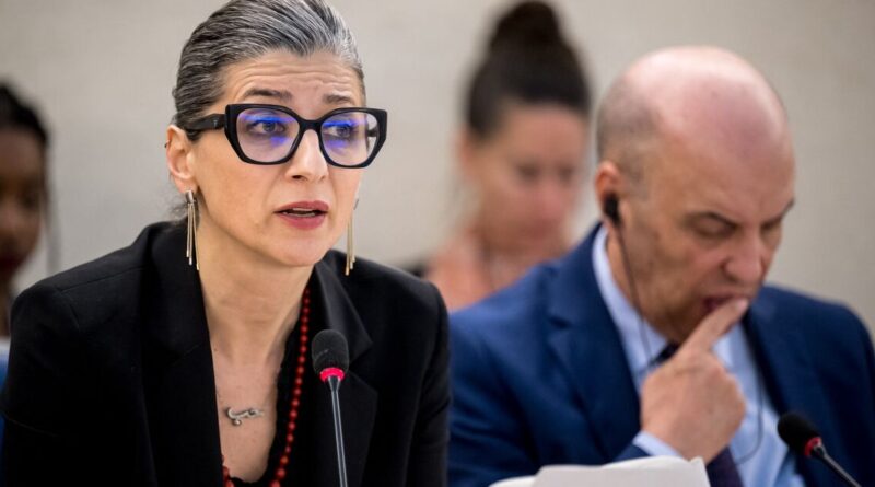 US sanctions UN official overseeing Palestinian rights