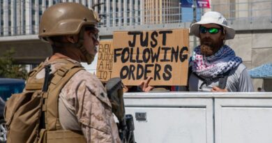 What are hundreds of Marines still doing in LA? Not much.