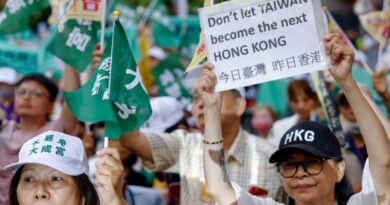 Supporters of the recall movement gather in Taipei, Taiwan July 19, 2025. REUTERS/Ann Wang