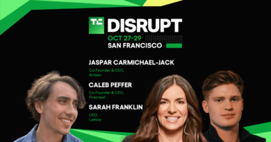 TechCrunch Disrupt 2025 Caleb Peffer, Jaspar Carmichael-Jack, Sarah Franklin