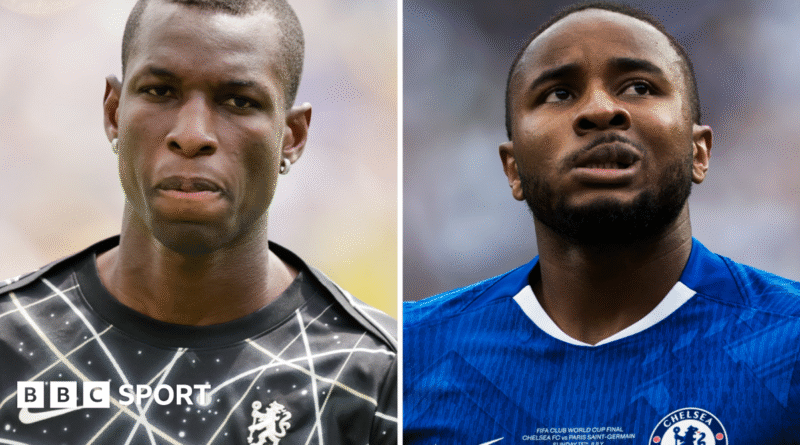 A split image of Nicolas Jackson and Christopher Nkunku