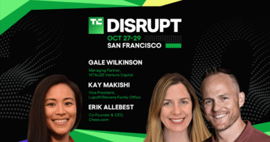 TechCrunch Disrupt 2025 Gale Wilkinson, Erik Allebest, Kay Makishi