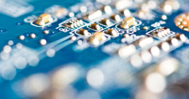 close up of a semiconductor