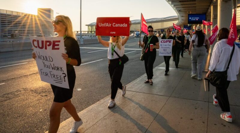 Government forces Air Canada and flight attendants back to work and into arbitration, after strike strands over 100,000 travelers