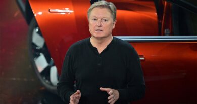Fisker CEO Henrik Fisker speaks during their inaugural "Product Vision Day" in Huntington Beach, California, on August 3, 2023. (Photo by FREDERIC J. BROWN/AFP via Getty Images)