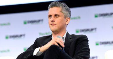 Box CEO Aaron Levie on stage at TechCrunch Disrupt in San Francisco in 2019.