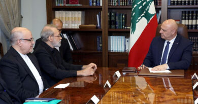 Lebanon's Aoun tells top Iranian official: only state holds arms, no outside interference