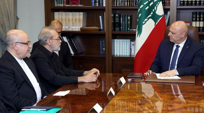 Lebanon's Aoun tells top Iranian official: only state holds arms, no outside interference