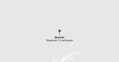 Map: 7.5-Magnitude Earthquake Strikes the South Atlantic Ocean