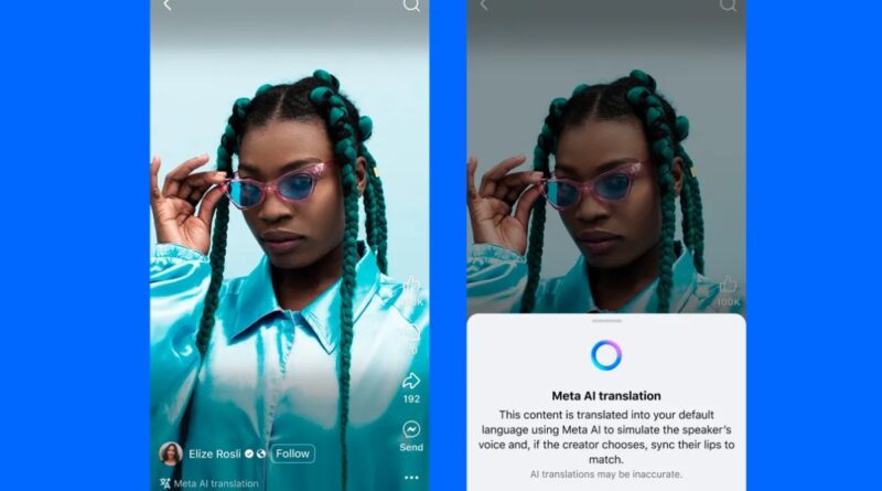 Meta rolls out AI-powered translations to creators globally, starting with English and Spanish | TechCrunch