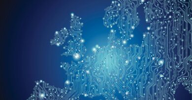 Europe Map Technology Background