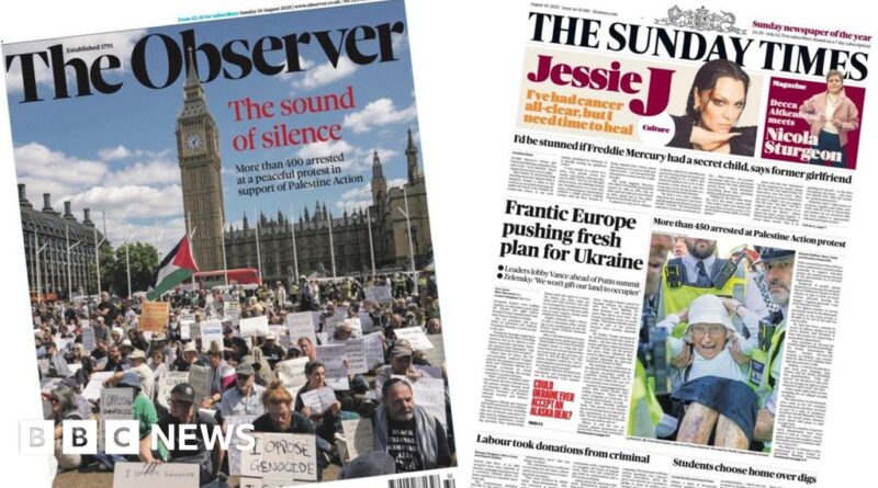 Newspaper headlines: 'Sound of silence' and 'Frantic Europe pushes new Ukraine plan'