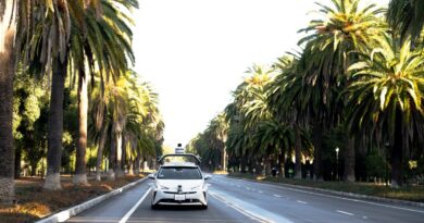 Nuro autonomous vehicle on road