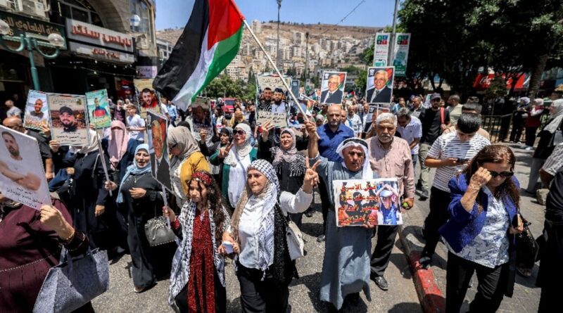 Palestinians across West Bank protest Gaza war
