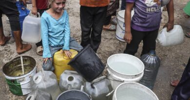 Photos: Dire water shortages pile misery on Gaza’s starving population