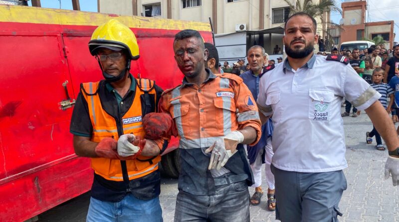 Photos: Gaza’s Nasser Hospital hit by deadly Israeli strikes