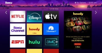 Roku Howdy among other streaming services logos