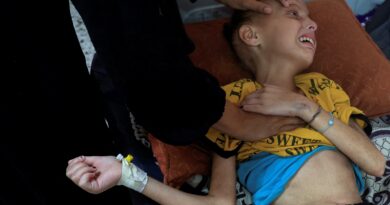 Tens of thousands of Palestinian children starving in Gaza tent camps