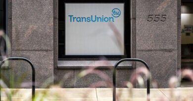 a photo showing outside the office of a TransUnion building in Chicago.