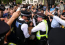 UK police arrest more than 50 at protest for banned Palestine Action group
