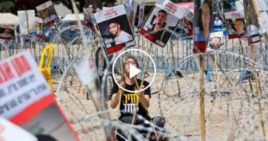 Video: Hundreds Protest in Tel Aviv After Hostage Videos Surface From Gaza
