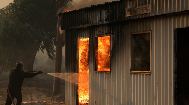 Wildfires scorch Greece as heatwave grips parts of Europe