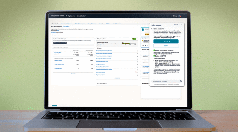 Amazon launches AI agent to help sellers complete tasks and manage their businesses | TechCrunch