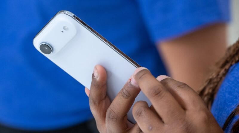 The Apple iPhone Air during an event at Apple Park campus in Cupertino, California, US, on Tuesday, Sept. 9, 2025.