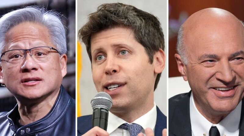 Business leaders including Jensen Huang, Sam Altman, and Reed Hastings, react to Trump's H-1B visa fee