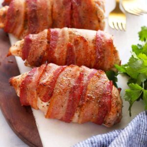 Crispy Bacon Wrapped Chicken