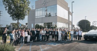 The Faraday Future building at 501 W 19th St which caught fire on September 28