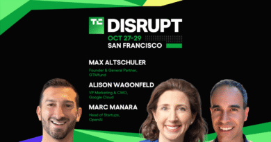 TechCrunch Disrupt 2025 Alison Wagonfeld, Max Altschuler, Marc Manara