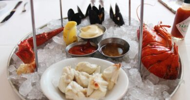 I dined at Dock's Oyster House, a 128-year-old seafood restaurant. The $47 seafood tower was worth every dollar.