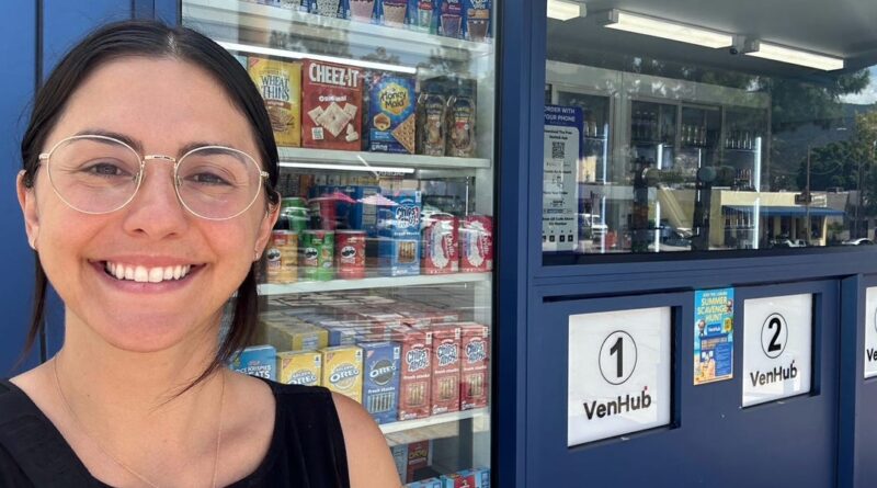 I visited a 24/7 convenience store where robots named Barb and Peter served me snacks
