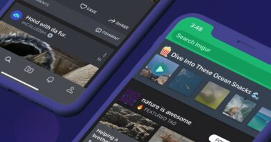 Imgur displayed on smartphones