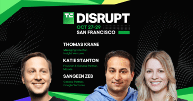 TechCrunch Disrupt 2025 Katie Stanton, Thomas Krane, and Sangeen Zeb