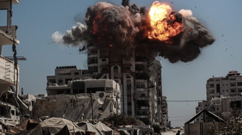 Israel kills 53 in Gaza, flattens more towers as toll from famine rises