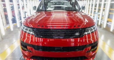 A Range Rover Sport sports utility vehicle (SUV) at the end of the production line at Tata Motors Ltd.'s Jaguar Land Rover vehicle manufacturing plant in Solihull, UK, on Friday, Jan. 20, 2023.
