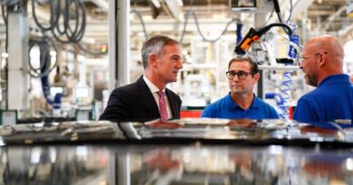 Secretary of State for Business and Trade Peter Kyle MP during a visit to Jaguar Land Rover (JLR) supplier, Webasto, in Sutton Coldfield in the West Midlands, as the carmaker extended its shutdown in the wake of a cyber attack. JLR, the UK's largest carmaker, has extended its pause in production until October 1, having a knock-on impact to the companies that supply it.