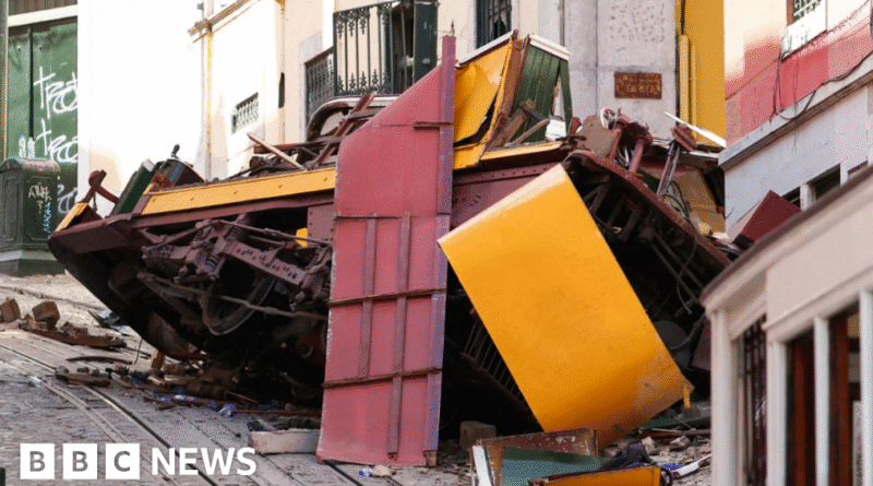 Lisbon funicular crash: Snapped cable caused crash, first report says