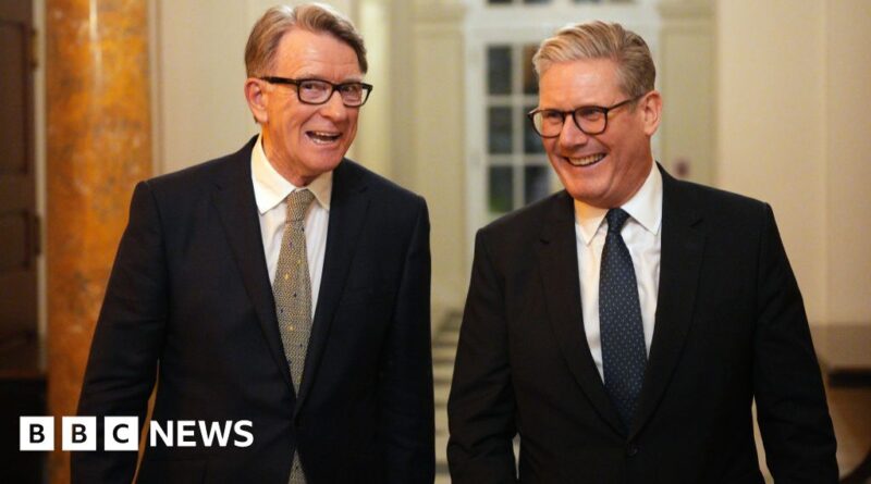 Lord Mandelson: Tories demand answers in letter to Starmer