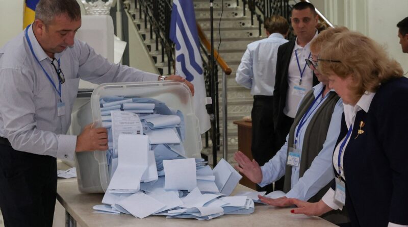 Moldova’s pro-EU party takes lead in election as vote counting under way