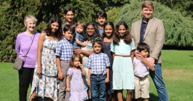 My mom lives with me, my husband, and our 10 kids. My family loves multigenerational living.
